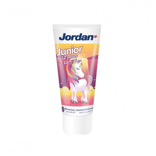 جوردان جونيور معجون أسنان للأطفال بعمر 6-12 سنة مع الفلورايد، 50 مل
